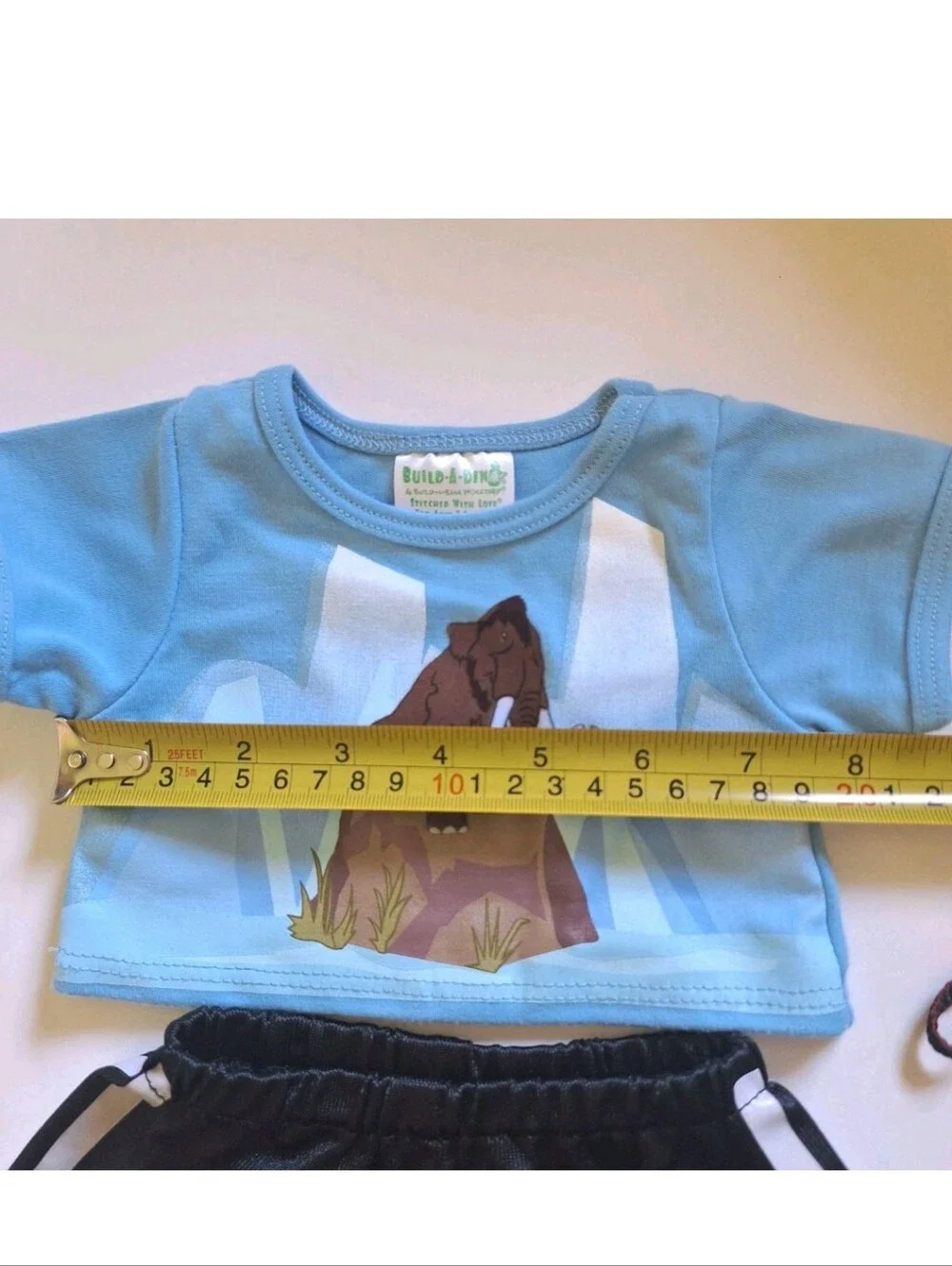 Build A Bear Workshop Lion King Pumbaa Blue Tee Shirt With Black Gym Shorts